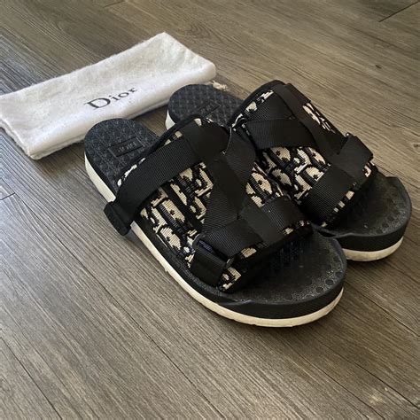 dior gray slides|Dior slides men's.